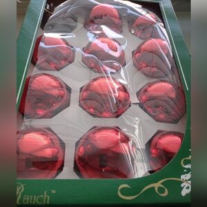 Rauch Red Christmas Ball Ornaments With Box